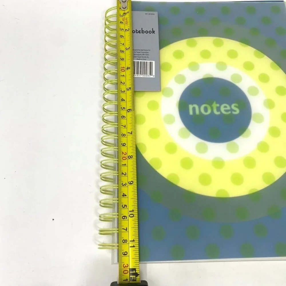 Target Spiral Lined Notebook Polka Dot Design Color Code Margins School